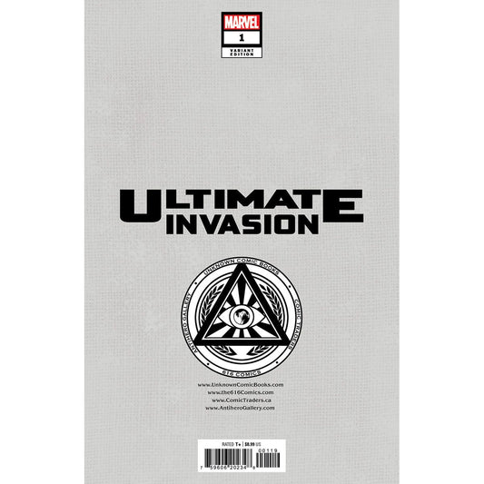 ULTIMATE INVASION #1 UNKNOWN COMICS DAVIDE PARATORE EXCLUSIVE VIRGIN VAR (06/21/2023) - Plastic Empire