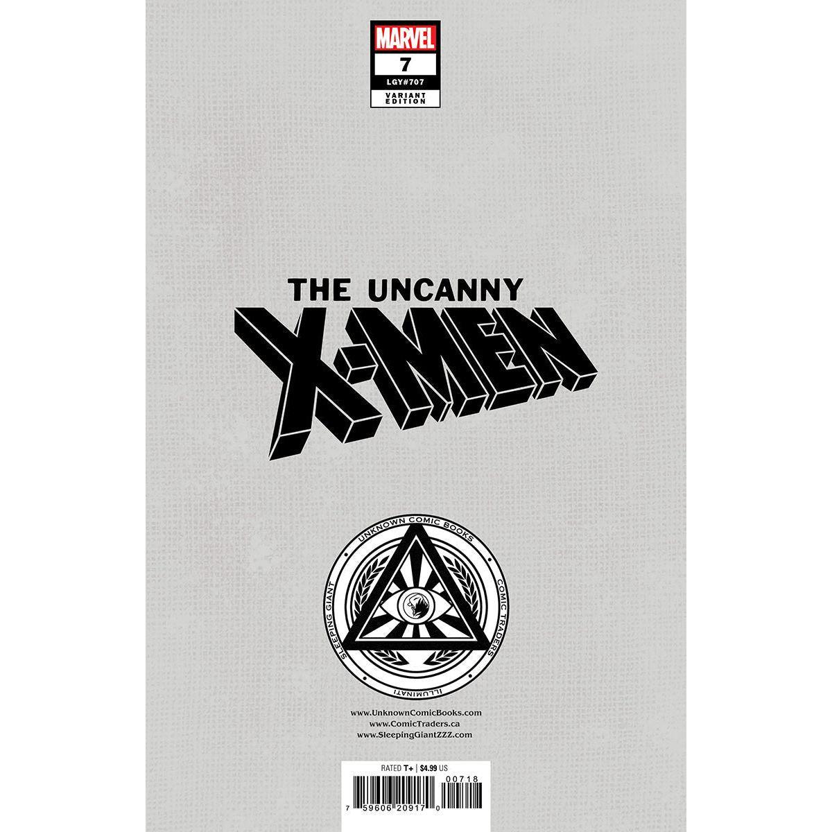 Uncanny X-Men #7 Unknown Comics David Nakayama Exclusive Var (12/11/2024) - Plastic Empire