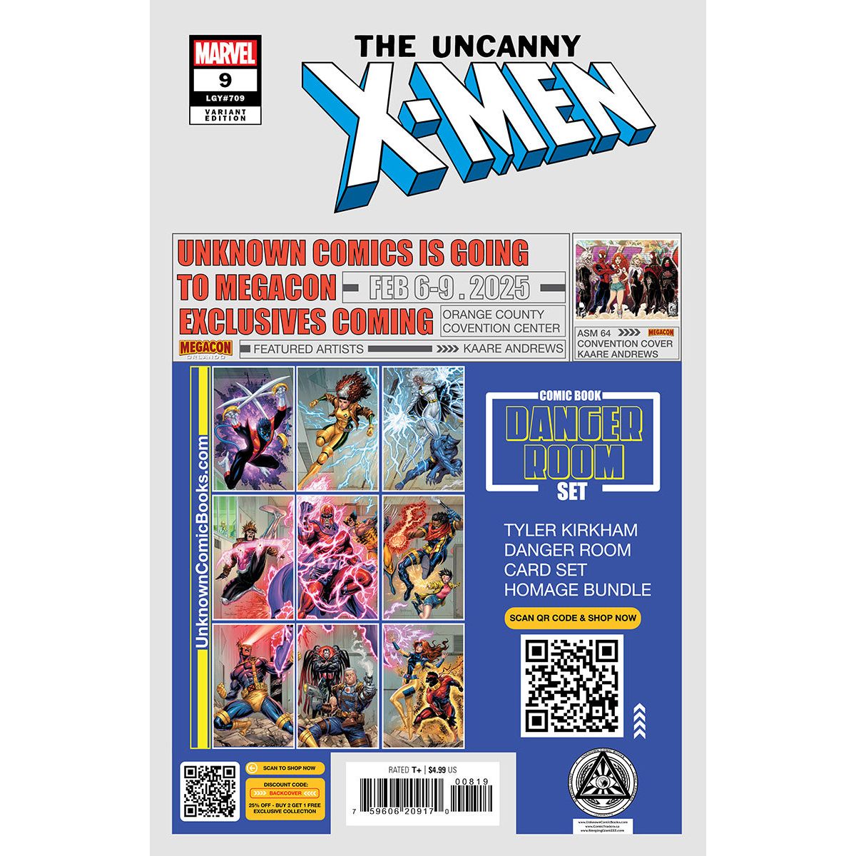 Uncanny X-men #9 Unknown Comics Stephen Segovia Exclusive Var (01/22/2025) - Plastic Empire