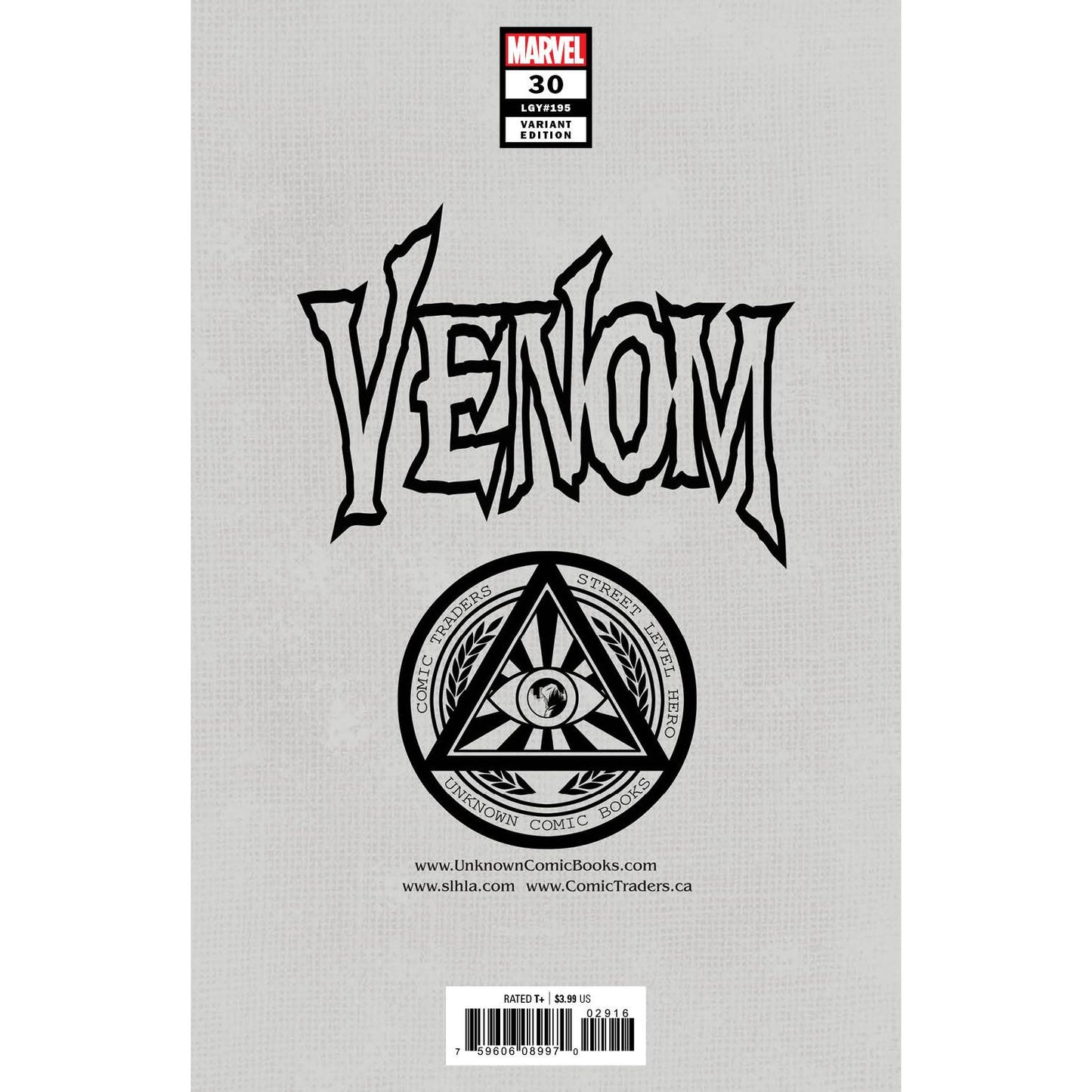 VENOM #30 UNKNOWN COMICS TYLER KIRKHAM EXCLUSIVE VAR (11/18/2020)