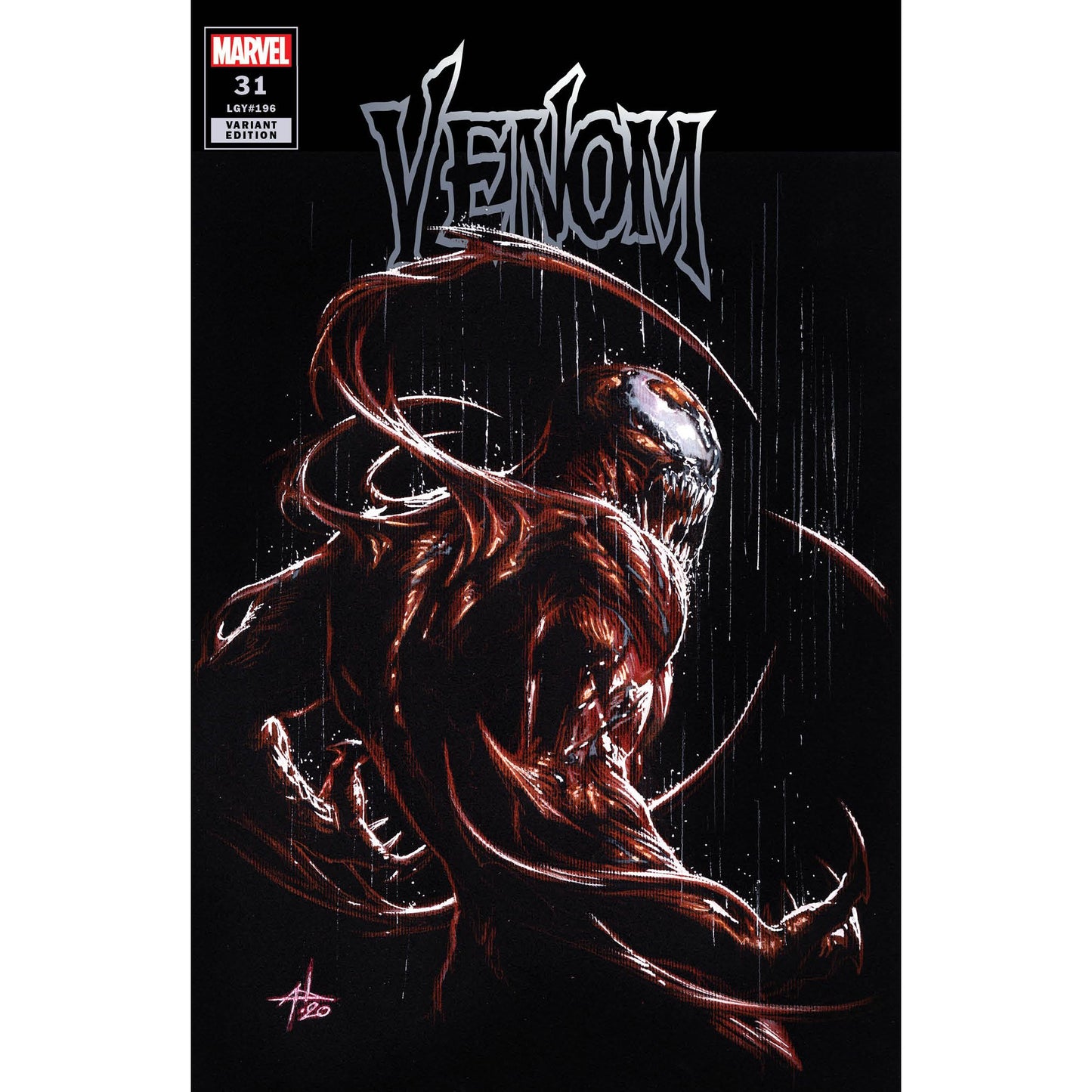 VENOM #31 UNKNOWN COMICS GABRIELE DELL'OTTO EXCLUSIVE CARNAGE VAR KIB (12/09/2020)