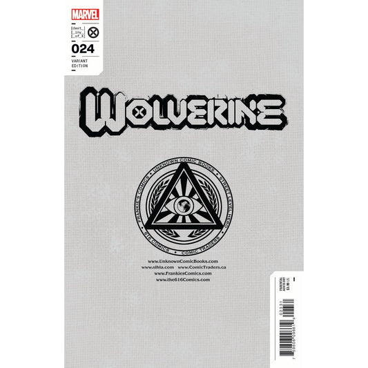 WOLVERINE #24 UNKNOWN COMICS TONY DANIEL EXCLUSIVE VAR (09/07/2022)