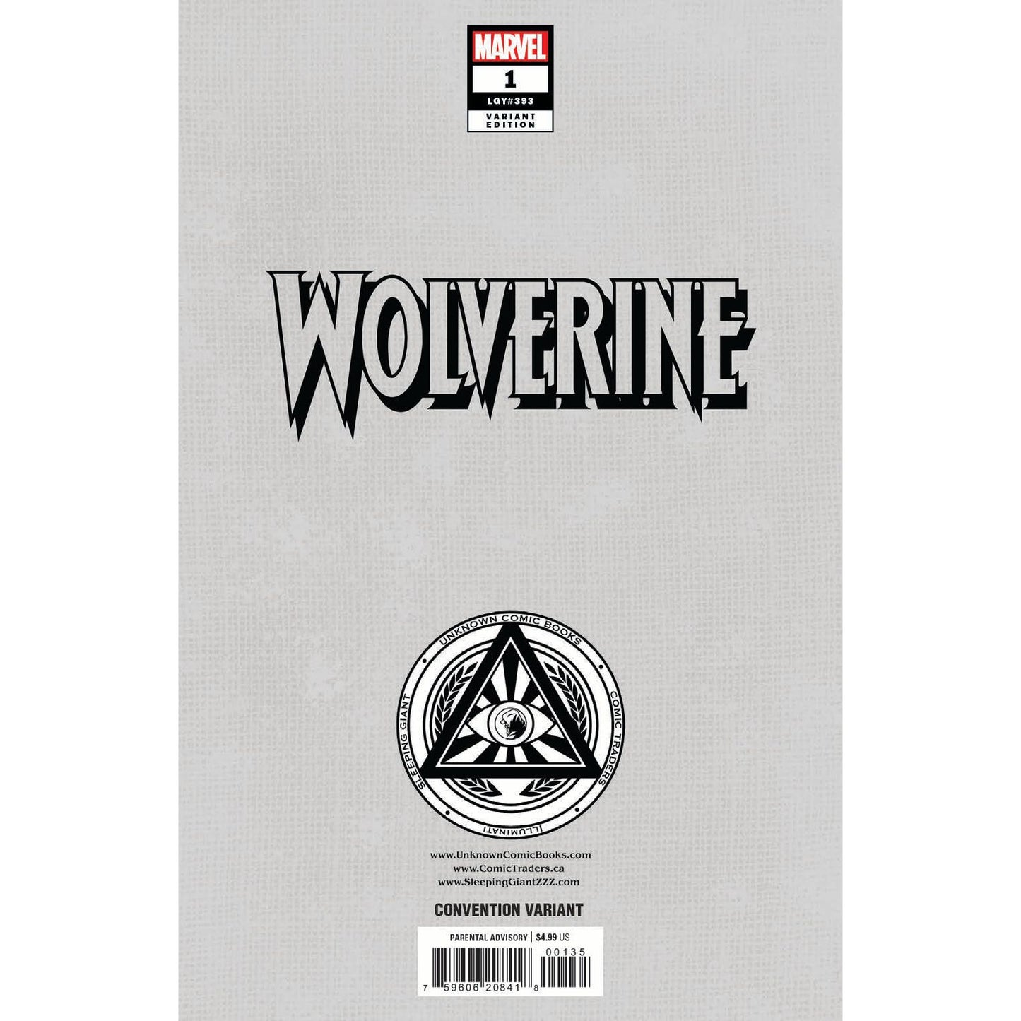 Wolverine #1 Unknown Comics Dell’Otto Exclusive Virgin Convention NYCC 2024 Var (10/23/2024) - Plastic Empire