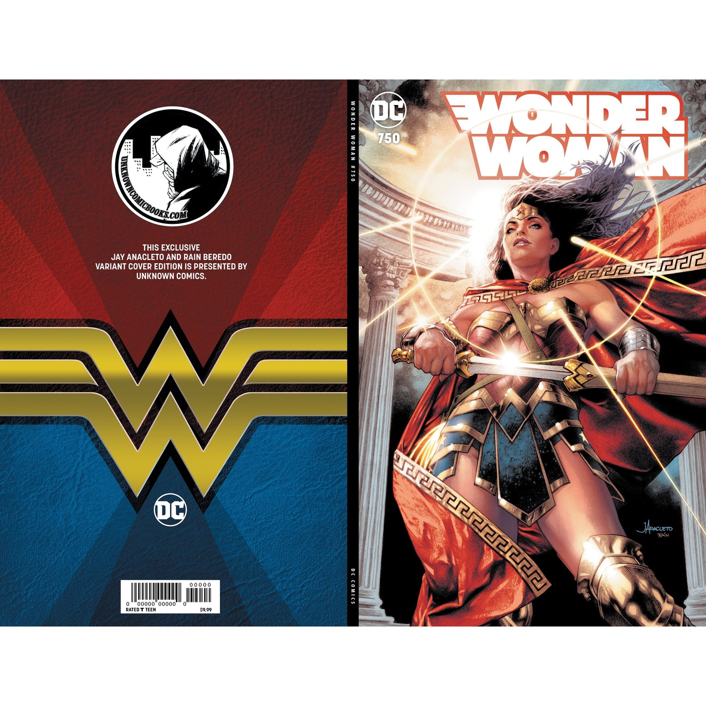 WONDER WOMAN #750 UNKNOWN COMICS JAY ANACLETO EXCLUSIVE VAR (01/22/2020) - Plastic Empire