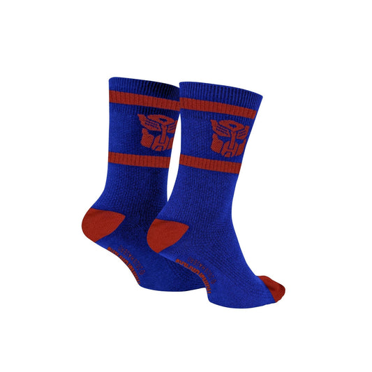Hasbro Transformers Autobots Symbol Blue and Red Crew Socks