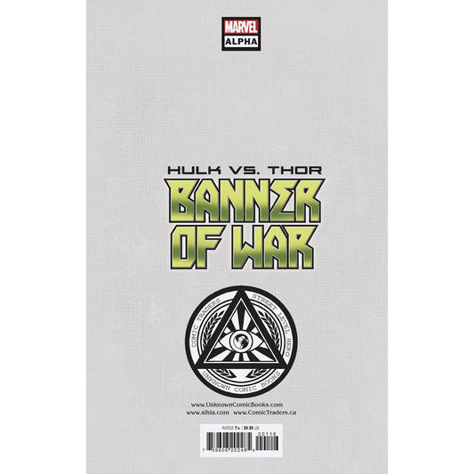 HULK VS. THOR: BANNER OF WAR ALPHA 1 UNKNOWN COMICS TYLER KIRKHAM EXCLUSIVE VAR (05/04/2022) (05/11/2022) - Plastic Empire