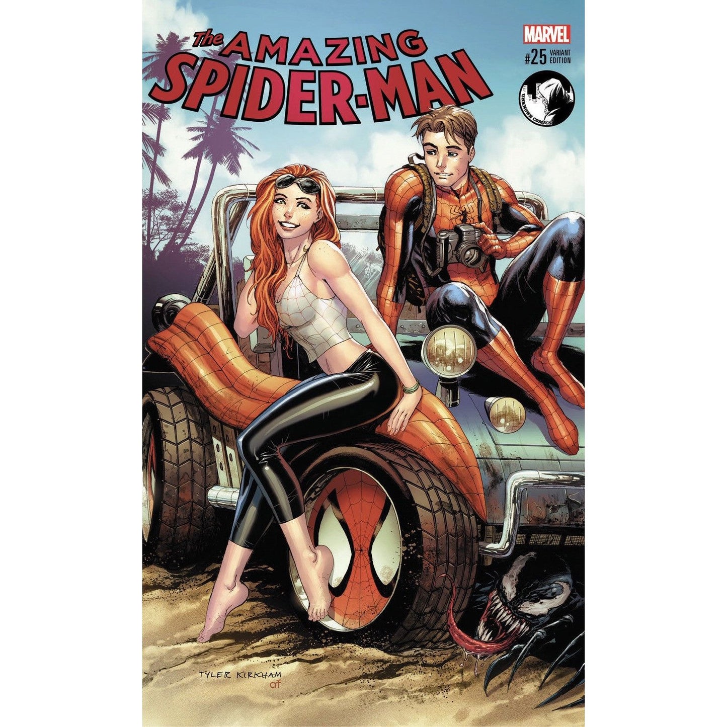 AMAZING SPIDER-MAN #25 UNKNOWN COMIC TYLER KIRKHAM EXCLUSIVE