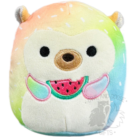5 Inch Bowie the Hedgehog with Watermelon Squishmallow