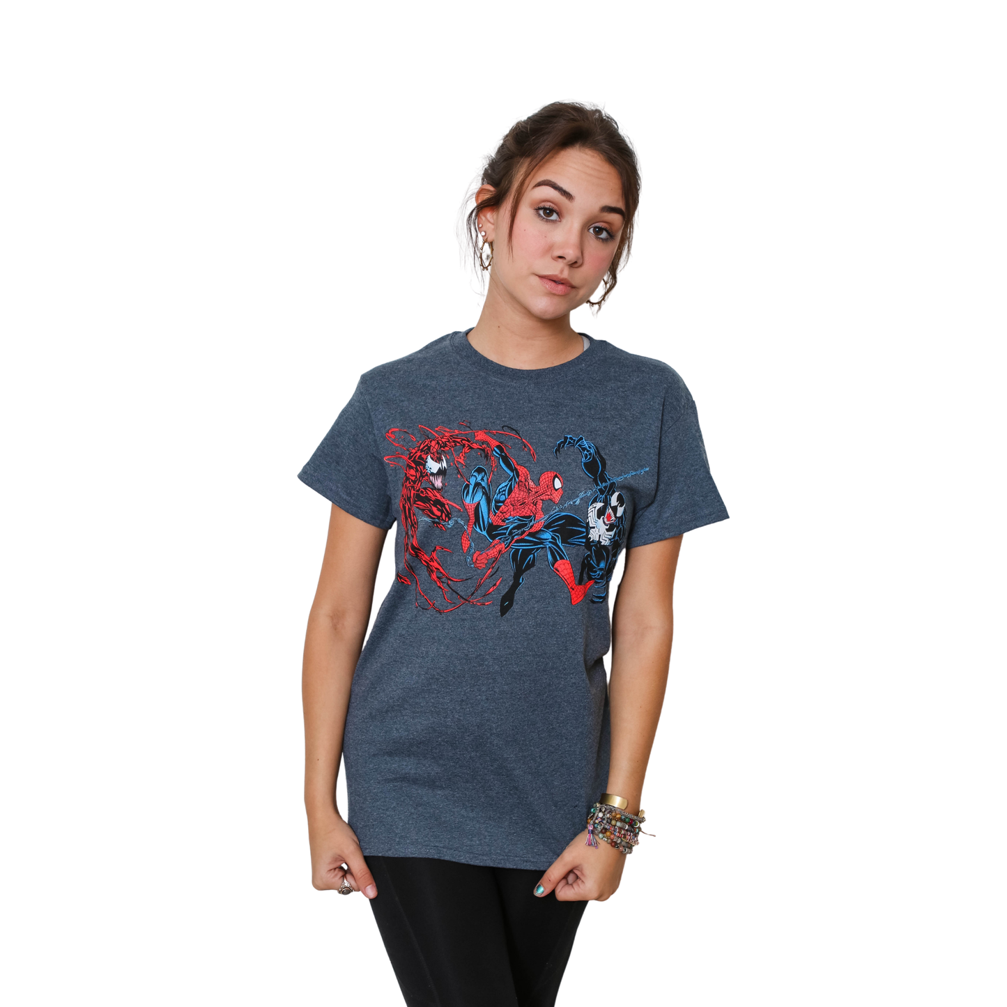 Spider-Man Vs The Symbiotes Marvel Comics Adult T Shirt