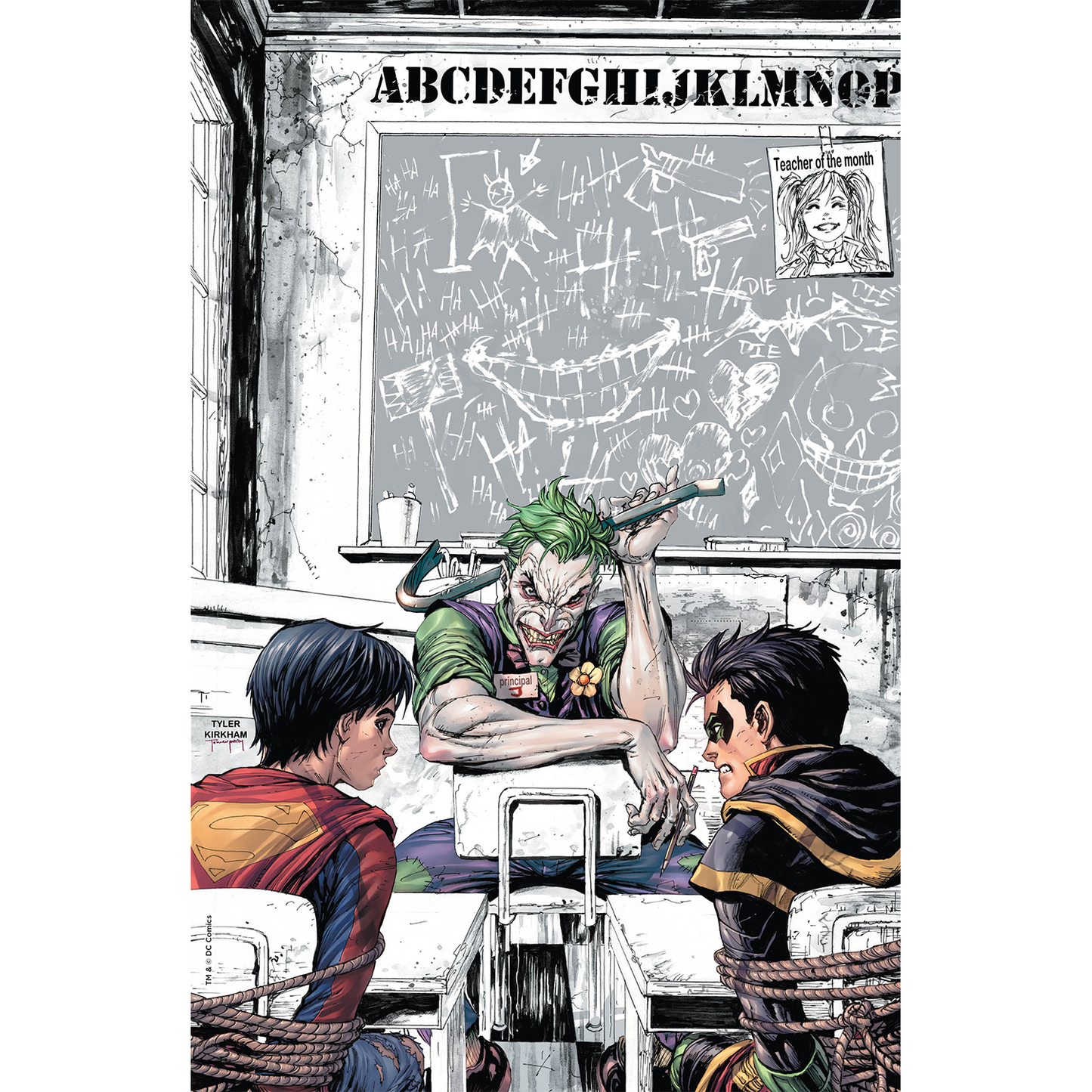 SUPER SONS #1 DETENTION UNKNOWN COMICS TYLER KIRKHAM CON EXCLUSIVE JOKER ONLY