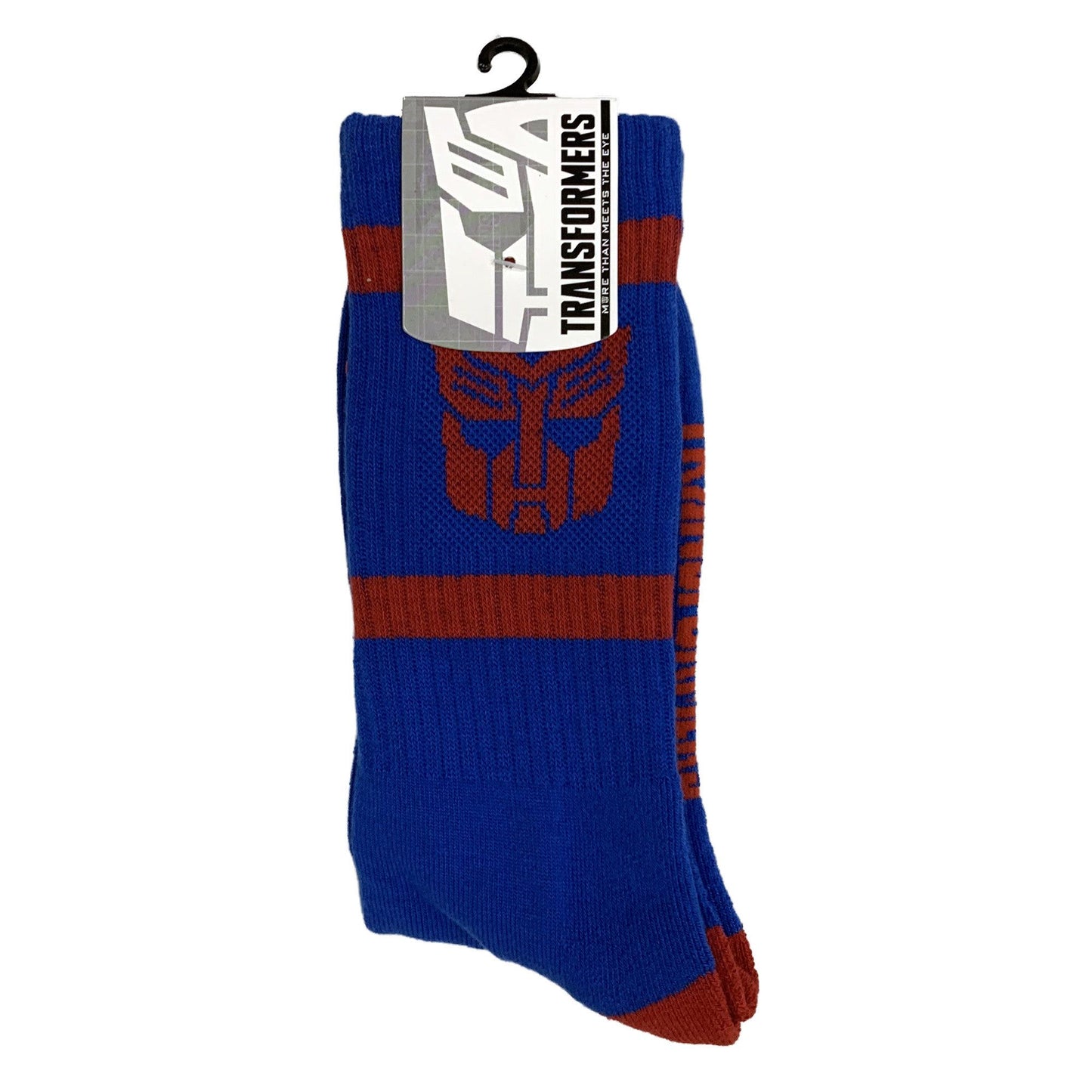 Hasbro Transformers Autobots Symbol Blue and Red Crew Socks - Plastic Empire