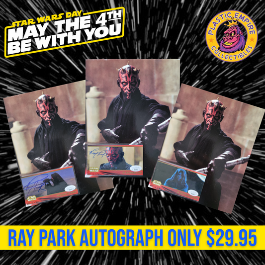 Ray Park 8x10 w/ Signed Star Wars Episode I Topps Card Autograph is JSA Authenticated May the 4th SALE