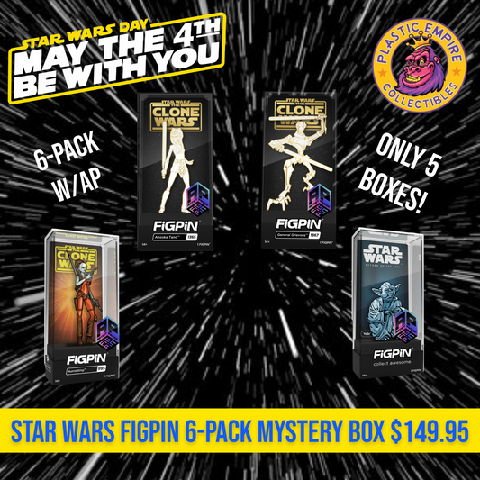 Star Wars Figpin 6-Pack w/ (1) Guaranteed AP Per Box May the 4th SALE