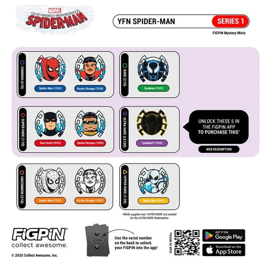 Figpin Spider-man Mystery Mini Series 1 Case