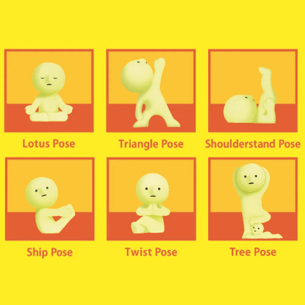 Smiski Yoga Series Blind Box Minifigure