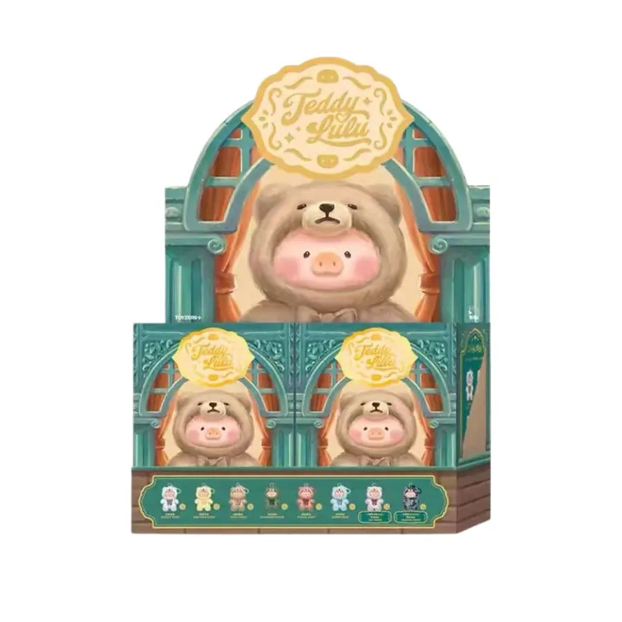 52Toys LULU THE PIGGY - TEDDY LULU PVC FACE PLUSH KEYCHAIN Blind