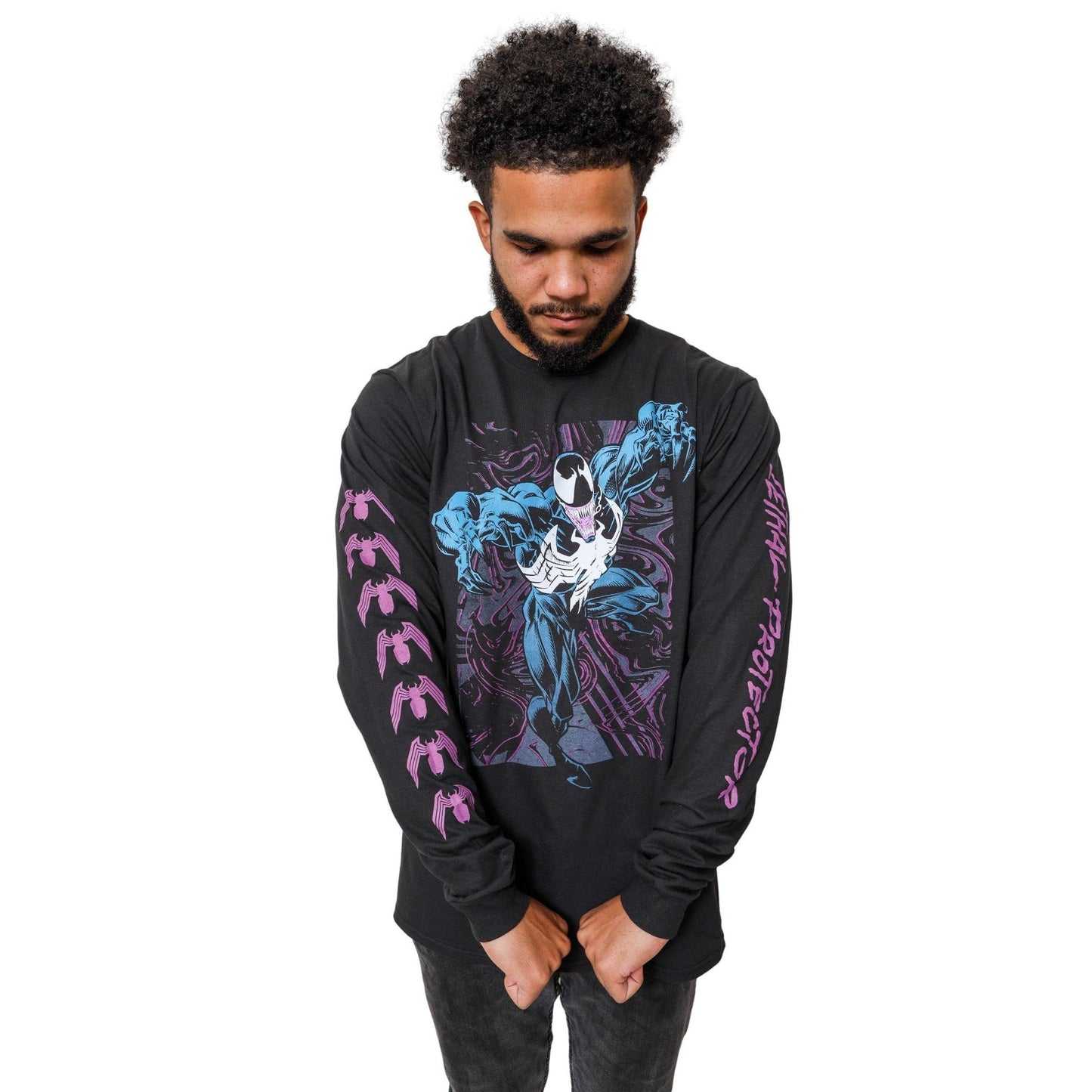 Venom Lethal Protector Dark Soul Marvel Comics Adult Long Sleeve T Shirt