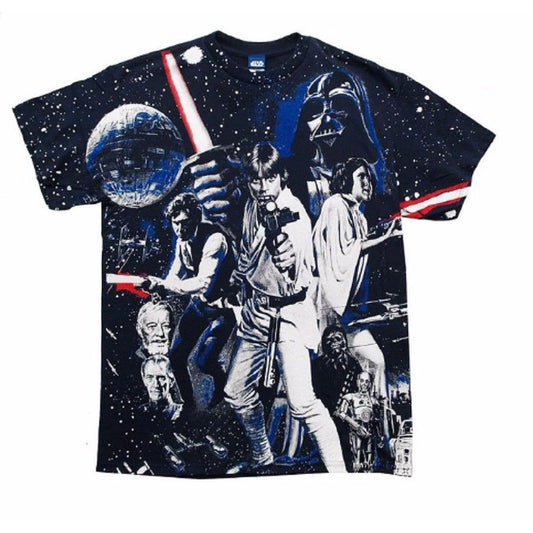 Star Wars War Of Wars Vintage Poster Allover Print Adult T-Shirt