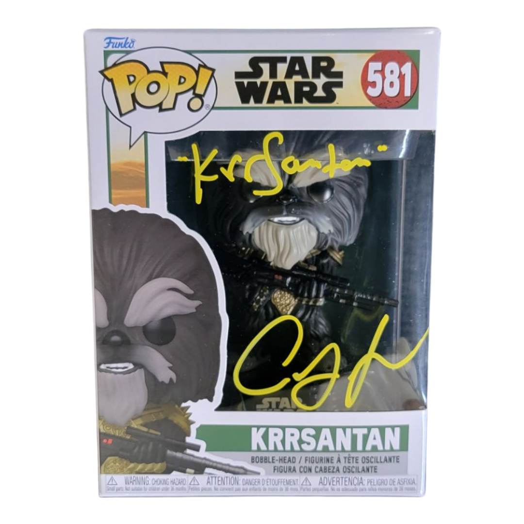 Carey Jones signed Krrsantan Funko Pop! Star Wars: Book of Boba Fett #581 JSA Authenticated autograph - Plastic Empire