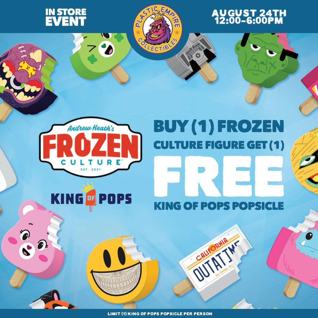 ⭐ In Store Event Frozen Culture, King of Pops, and Signing! ⭐