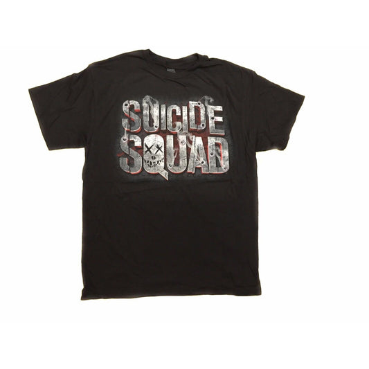 Suicide Squad Logo Smoke Holes DC Comics Adult T-Shirt
