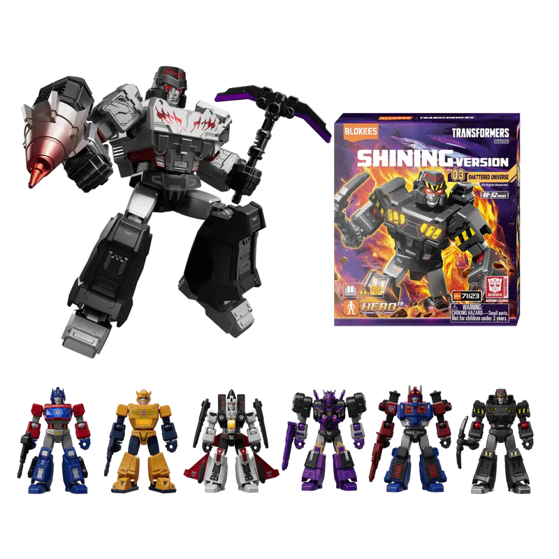 Blokees Transformers Shining Version Series 03 Shattered Universe Model Kit Blind Box