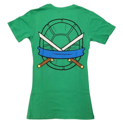 Teenage Mutant Ninja Turtles Leonardo Costume With Mask Junior V Neck T-Shirt