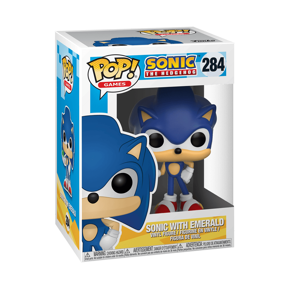 Funko POP! Sonic The Hedgehog With Emerald #284