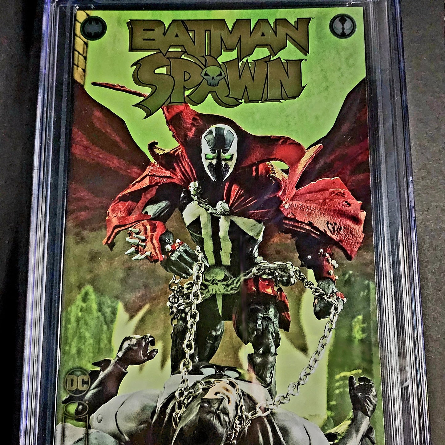 DC Image Batman/Spawn McFarlane Toys SDCC Gold Foil Exclusive CGC 9.8