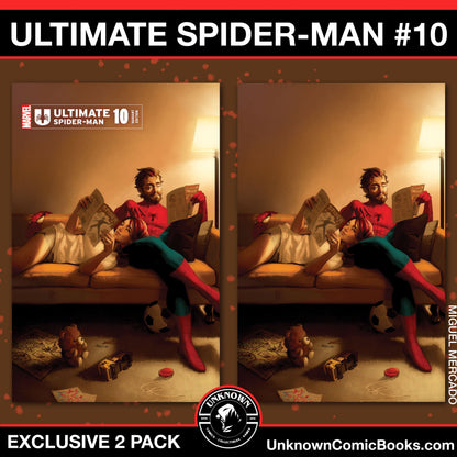 [2 PACK] ULTIMATE SPIDER-MAN #10 UNKNOWN COMICS MIGUEL MERCADO EXCLUSIVE VAR (10/16/2024)