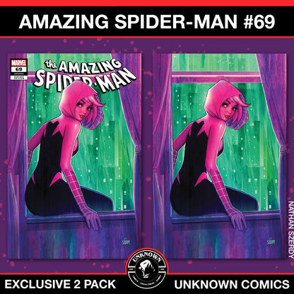 [2 PACK] Amazing Spider-Man #69 Unknown Comic Nathan Szerdy Exclusive Var (03/12/2025)