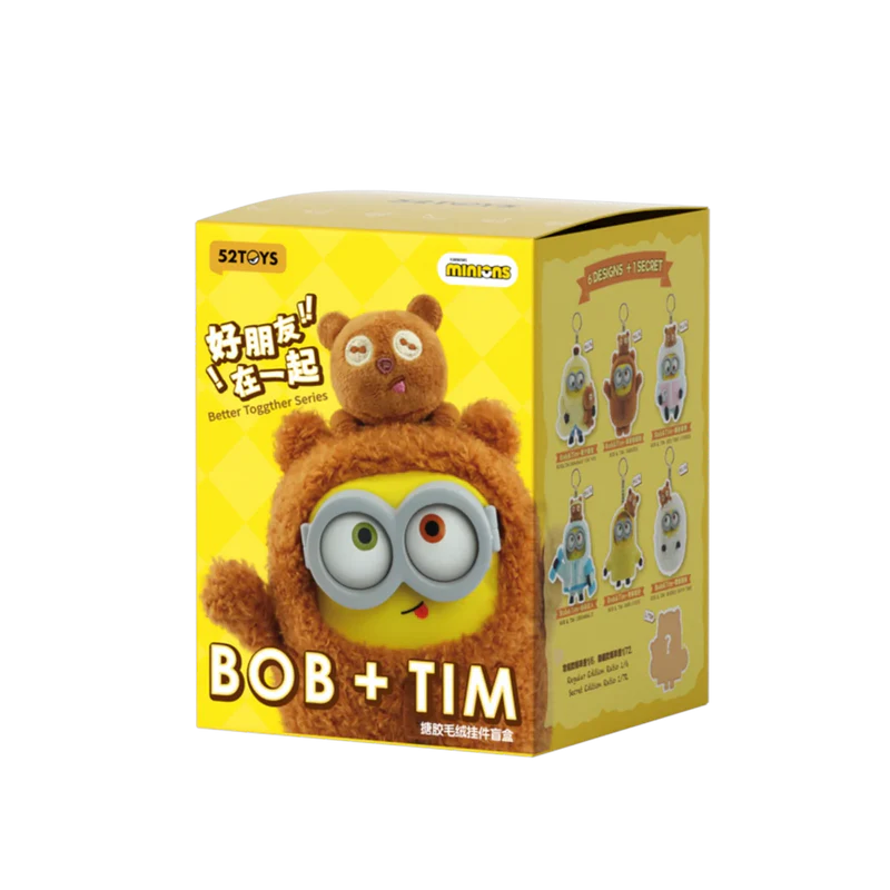 52Toys BOB & TIM – BEST BUDDIES FOREVER VINYL PLUSH KEYCHAIN Single Blind Box
