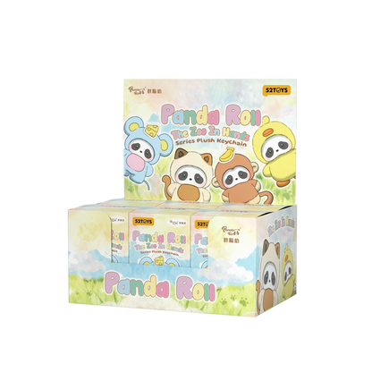 52Toys PANDA ROLL THE ZOO IN HANDS SERIES PLUSH KEYCHAIN Blind Box Full Case