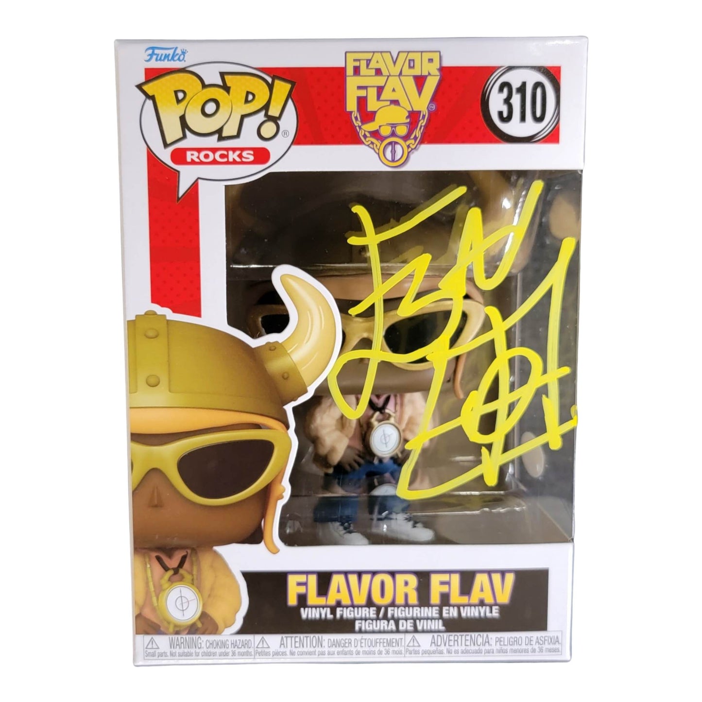Flavor Flav signed Funko Pop! Rocks #310 JSA Authenticated autograph - Plastic Empire