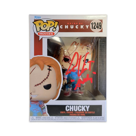 ALEX VINCENT SIGNED CHUCKY #1249 FUNKO POP! AUTOGRAPH IS JSA AUTHENTICATED IN STOCK