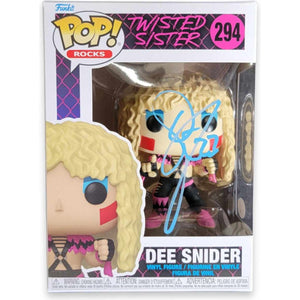 DEE SNIDER SIGNED TWISTED SISTER FUNKO POP! #294 AUTOGRAPH IS JSA AUTHENTICATED IN STOCK