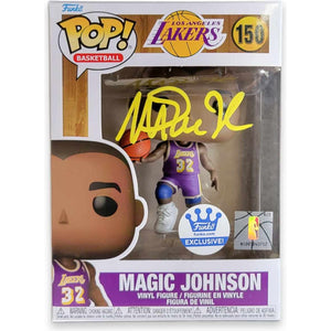 MAGIC JOHNSON SIGNED LAKERS NBA FUNKO SHOP EXCLUSIVE POP! #150 AUTOGRAPH IS JSA AUTHENTICATED IN STOCK