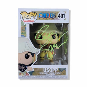 SONNY STRAIT SIGNED ONE PIECE USOPP FUNKO POP! #401 AUTOGRAPH IS JSA AUTHENTICATED W/ POSSIBLE SKETCH IN STOCK