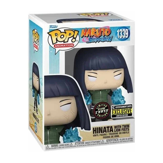 FUNKO POP! HINATA WITH TWIN LION FISTS GLOW CHASE NARUTO 1339 EE EXCLUSIVE IN STOCK