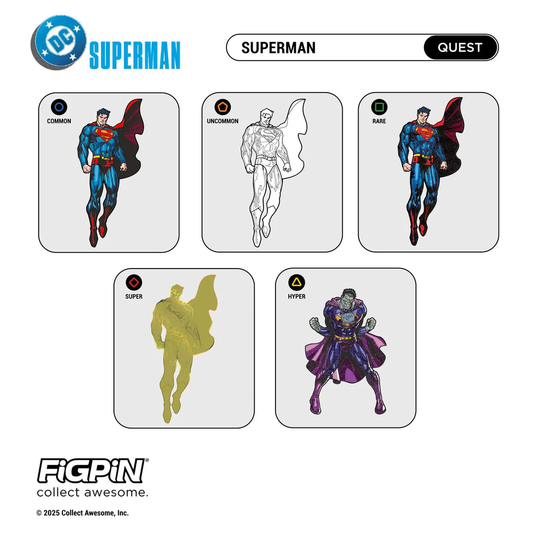 Figpin DC Superman Quest Mystery Box