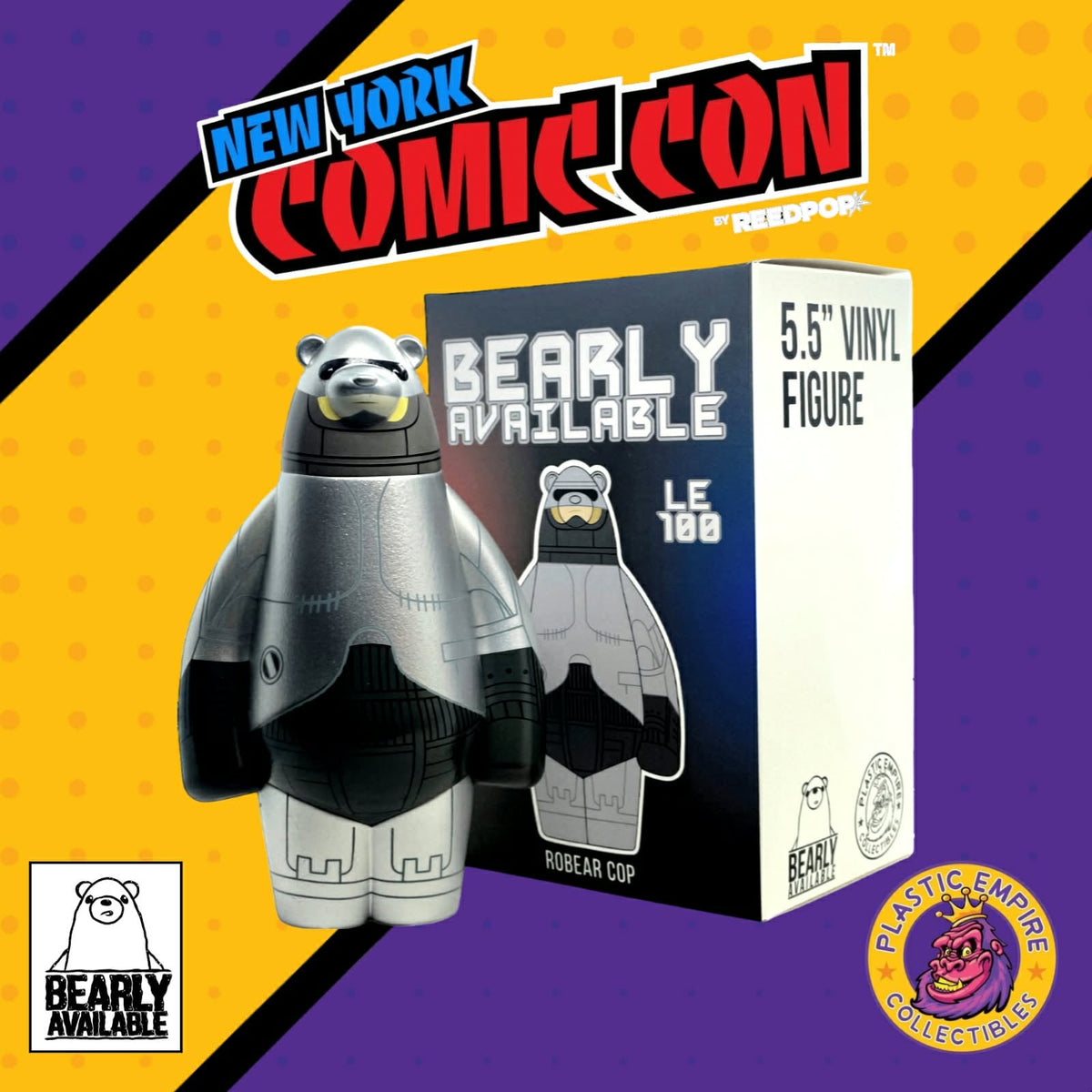 NYCC 2026 Exclusive Bearly Available Robear Cop Limited Edition 100