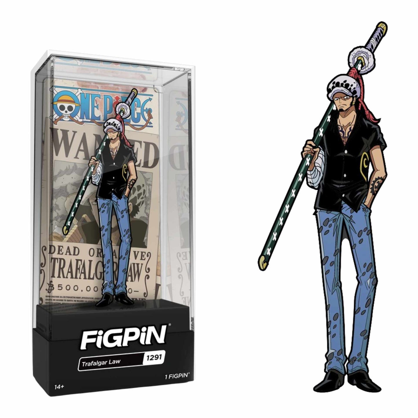 FIGPIN TRAFALGAR LAW ONE PIECE #1291 CC NYCC EXCLUSIVE IN STOCK