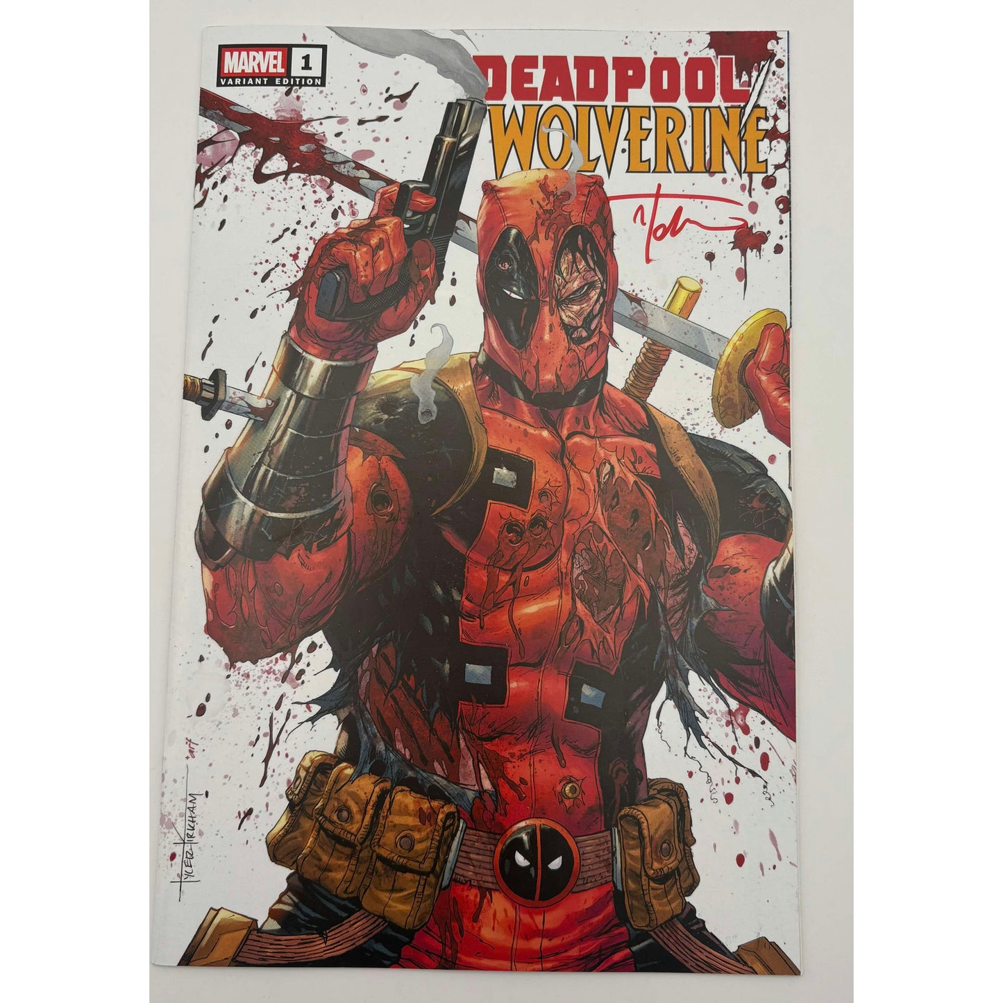 [Signed by Tyler Kirkham] Deadpool / Wolverine #1 Unknown Comics Tyler Kirkham Exclusive Var [IN STOCK]