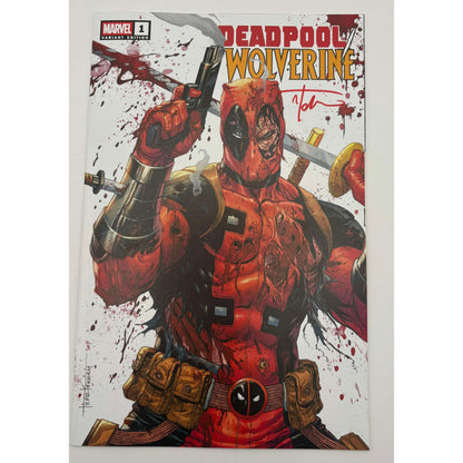 [Signed by Tyler Kirkham] Deadpool / Wolverine #1 Unknown Comics Tyler Kirkham Exclusive Var [IN STOCK]