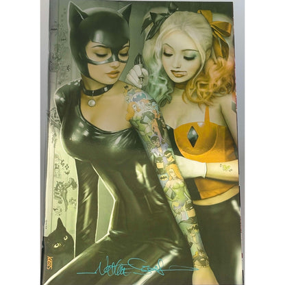 [Signed by Nathan Szerdy] [FOIL] HARLEY QUINN #31 NATHAN SZERDY (616) EXCLUSIVE CATWOMAN TATTOO FOIL VIRGIN VAR [IN STOCK]