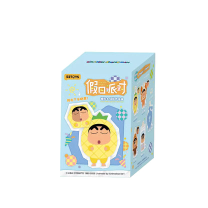 Toy packaging with cartoon characters on a light blue background