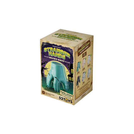 Box of 'Stranger Hands' toy by 52 Toys on a white background