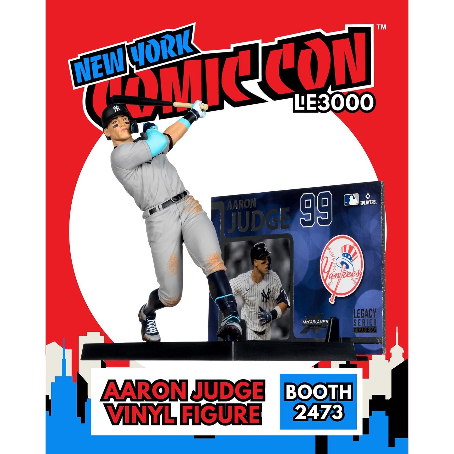 NYCC 2025 McFarlane Aaron Judge MLB Yankees Figure LE 3000