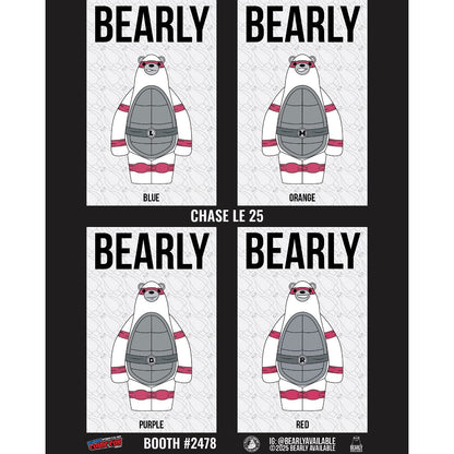 NYCC 2025 Bearly Available Turtle Shells Pin Set (4) Plastic Empire Exclusive LE 75 w/ Chance of LE 25 Chase