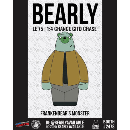 NYCC 2025 Bearly Available Bearenstein's Monster Pin Plastic Empire Exclusive Vinyl Figure LE 75 Chance of LE 25 Glow Chase